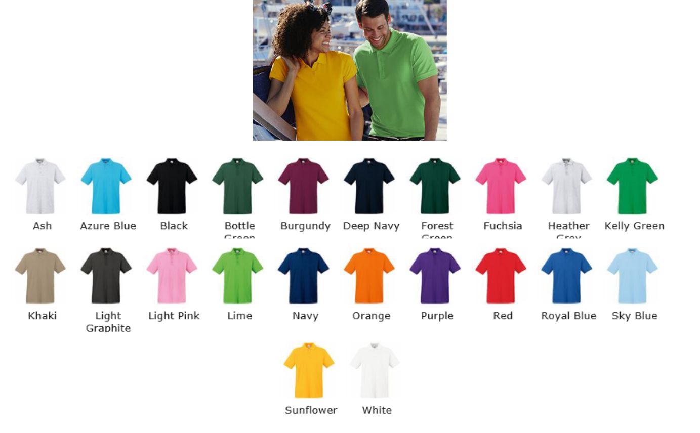 Fruit of the Loom SS5 Premium cotton polo